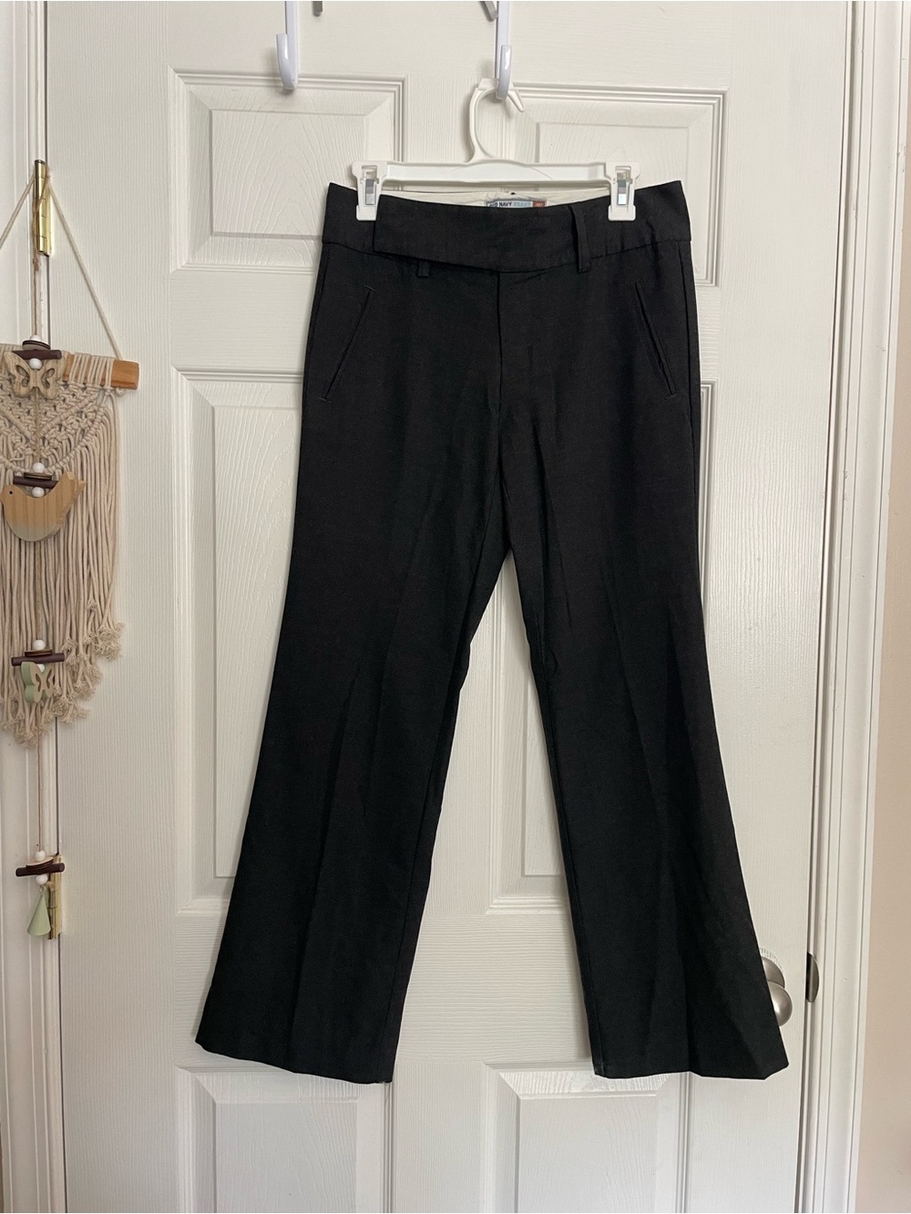 Vintage Old Navy Dark Grey Women's size 6 Dress Pants - Classic Straight Leg